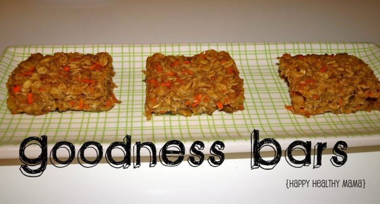 three homemade granola bars on a rectangular plate