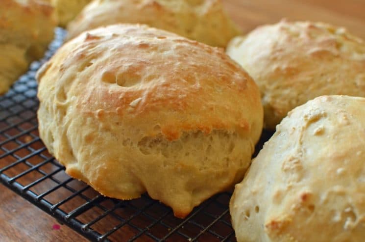 Loaded Baked Potato Soup Recipe in Bread Bowls. Our favorite dinner- POTATO SOUP! And who doesn't love it in a homemade bread bowl??