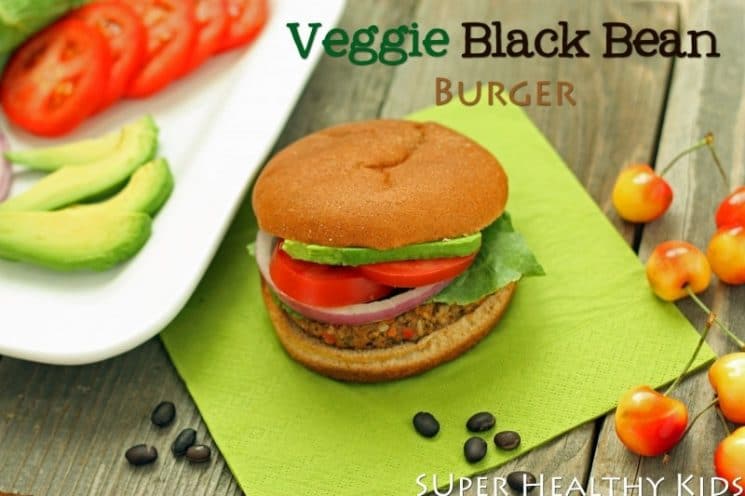 Veggie Black Bean Burger. These black bean burgers make you look like a super chef! Your kids will thank you!